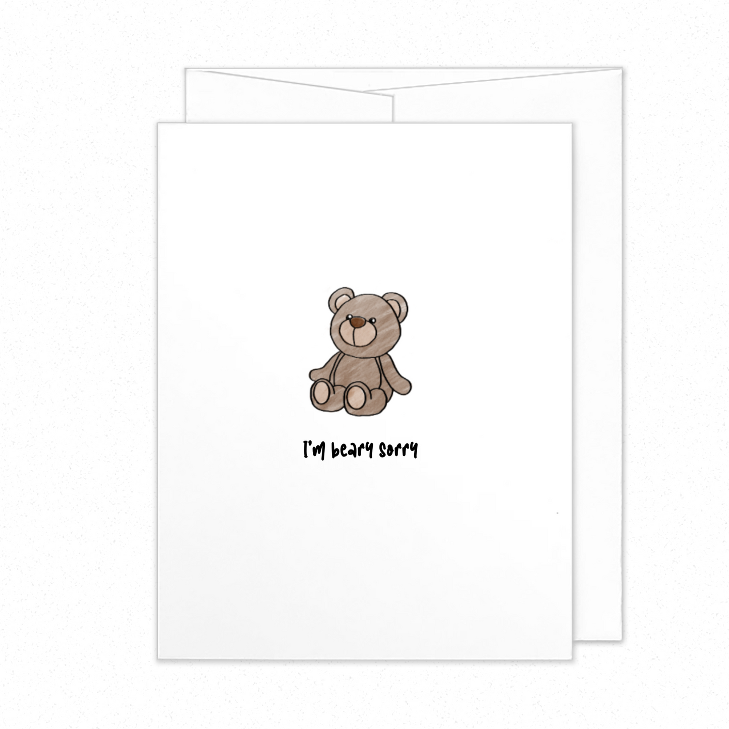 "Beary Sorry" Comfort Card