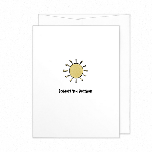 "Sending You Sunshine" Comfort Card